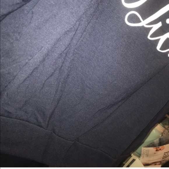 CARPE DIEM“ navy off shoulder top - Picture 3 of 4